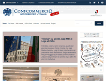 Tablet Screenshot of confcommercio.it